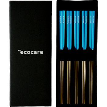ECOCARE Kovové Sushi paličky Box Gold-Blue 10 ks (0750122452088)
