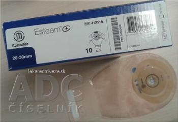 ESTEEM+ stomické vrecko s tvar.tech. InvisiClose jednodielne, priehľadné, s filtrom, 20-30 mm, 1x10 ks