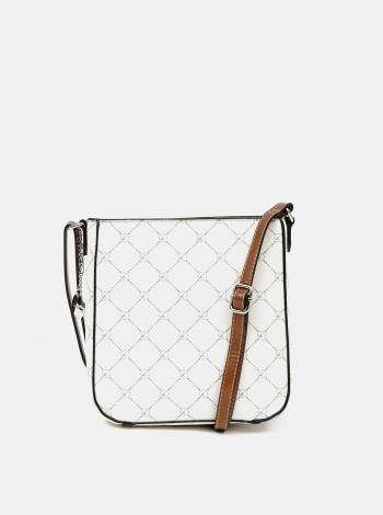 Biela vzorovaná crossbody kabelka Tamaris