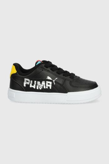 Detské tenisky Puma Puma Caven Brand Love PS čierna farba