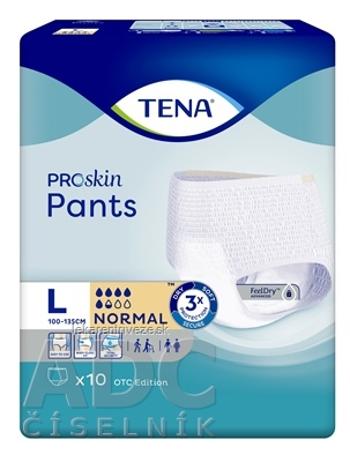 TENA Pants Normal L naťahovacie inkontinenčné nohavičky 1x10 ks