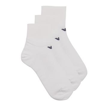 Emporio Armani  Ponožky IN-SHOE SOCKS PACK X3  Biela