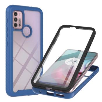 DUAL Obojstranný kryt s fóliou Motorola Moto G10 / G20 / G30 modrý