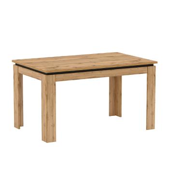 KONDELA Jedálenský rozkladací stôl, dub wotan, 135-184x86 cm, TORONTA S