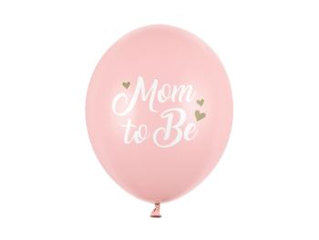 PartyDeco Balónik - Mom to Be ružový