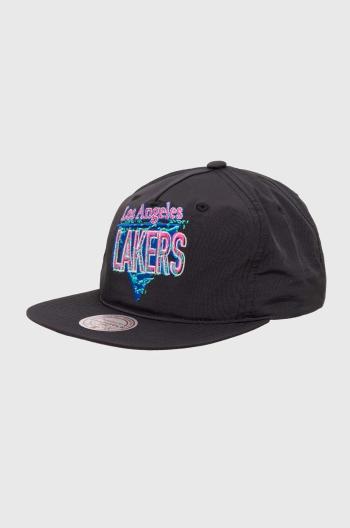 Šiltovka Mitchell&Ness NBA LOS ANGELES LAKERS čierna farba, s nášivkou