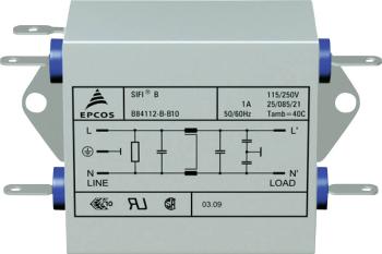 TDK B84112BB30 odrušovací filter samohasiace 250 V/AC 3 A 10 mH (d x š x v) 76.5 x 45 x 28.6 mm 1 ks