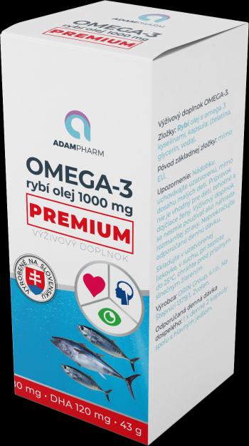 AdamPharm Omega-3 rybí olej 1000 mg Premium 43 g
