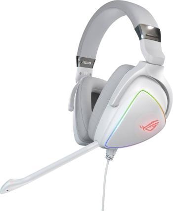 Asus ROG Delta herný headset s USB, USB-C káblový cez uši biela stereo