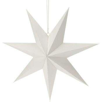 Vianočná papierová dekorácia White star, 60 x 60 x 1,5 cm