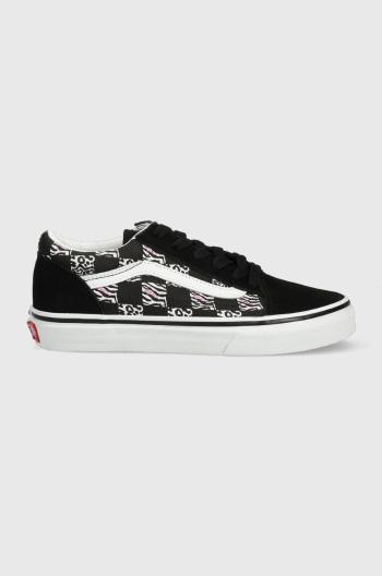 Detské tenisky Vans JN Old Skool ZEBR BLACK čierna farba