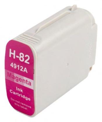 HP C4912AE - kompatibilná cartridge HP 82, purpurová, 69ml