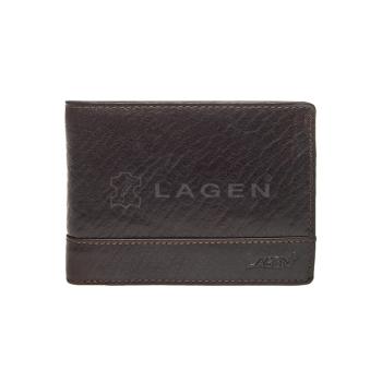 Lagen Pánska peňaženka kožená LM 64665/T Tmavo hnedá