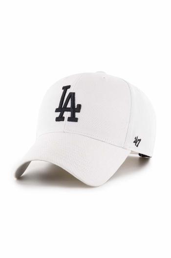 Šiltovka 47brand MLB Los Angeles Dodgers biela farba, s nášivkou