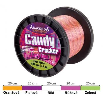 Anaconda vlasec candy cracker 3000 m - priemer 0,30 mm / nosnosť 7,5 kg