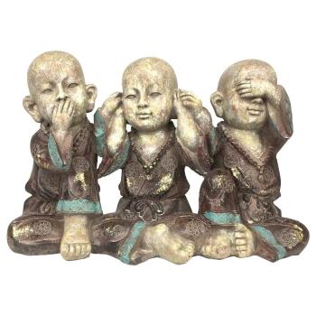 Signes Grimalt  Obrázok Buddhas 3 Jednotky  Sochy Šedá