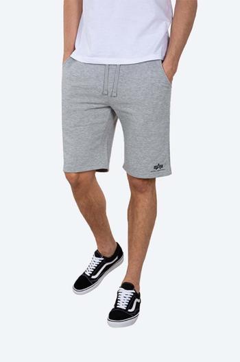 Šortky Alpha Industries Basic 116363.17-grey, pánske, šedá farba