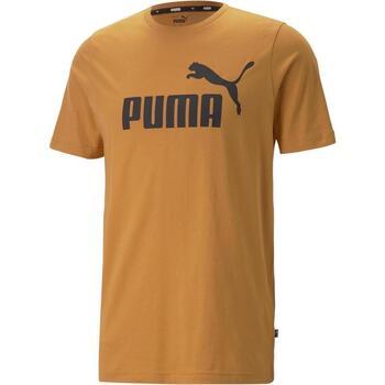 Puma  Tielka a tričká bez rukávov Essentials Logo  Oranžová
