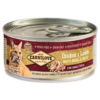 Konzerva CARNILOVE WMM Chicken & Lamb for Adult Cats 100 g