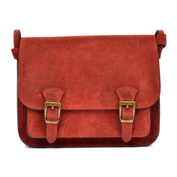 Červená kožená taška Renata Corsi Ella