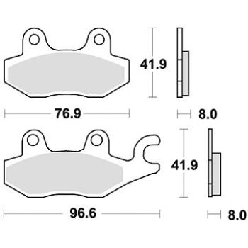 Braking brzdové doštičky (semi-metalická zmes SM1) (2 ks) M501 – 130 (M501-130)