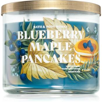 Bath & Body Works Blueberry Maple Pancakes vonná sviečka 411 g