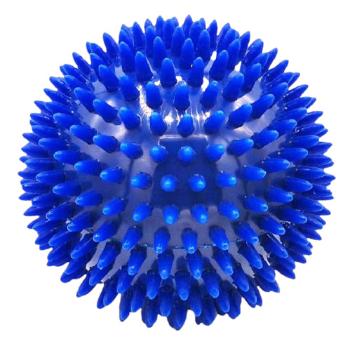 Rehabiq Masážna loptička ježko, modrá 10cm 10 cm