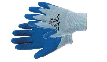 CHUNKY rukavice nylon. latex. dl modrá 4