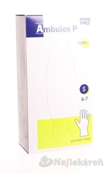 Ambulex P rukavice LATEXOVÉ, potiahnuté polymérom veľ.S, nesterilné, nepúdrované 100ks