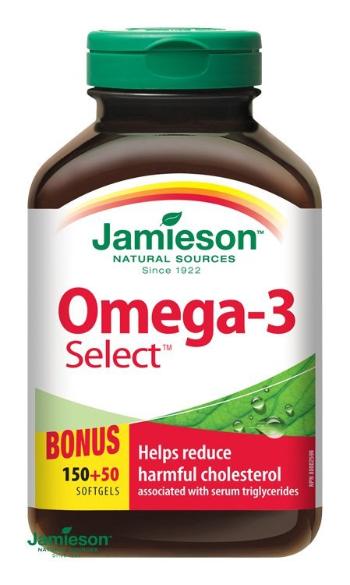 Jamieson Omega-3 Select 1000 mg, 200 kapsúl
