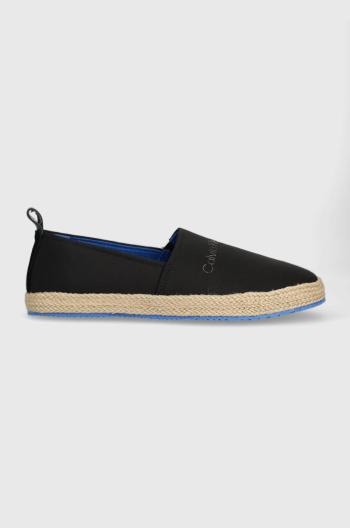 Espadrilky Calvin Klein Jeans ESPARILLE INST čierna farba, YM0YM00655