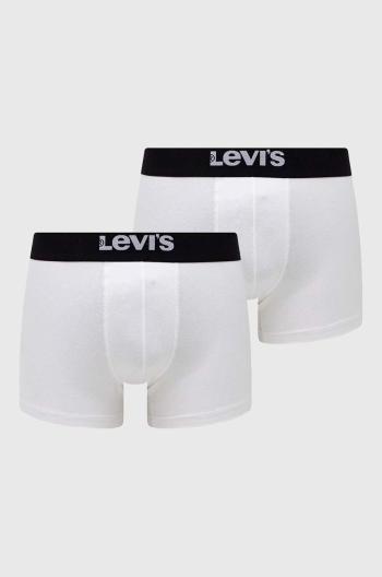 Boxerky Levi's 2-pak pánske, biela farba