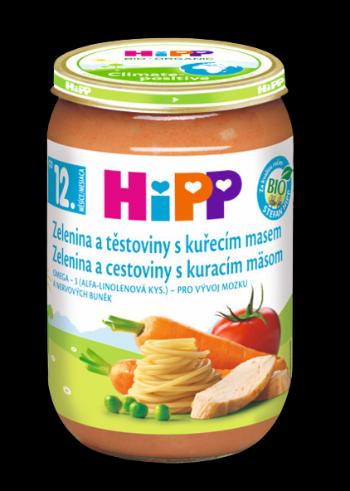 HiPP Príkrm Cestoviny kura so zeleninou detské menu 220 g