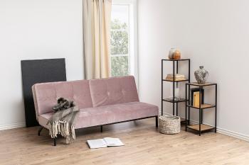 Dkton Dizajnová rozkladacia sedačka Amadeo, 198 cm, ružová