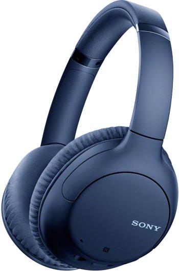 Sony WH-CH710N Bluetooth, káblové Hi-Fi slúchadlá Over Ear cez uši regulácia hlasitosti modrá