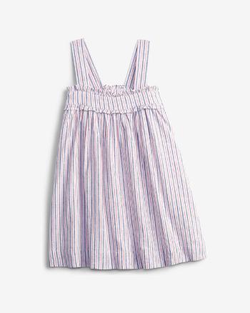 GAP Linen Stripe Šaty dětské Ružová