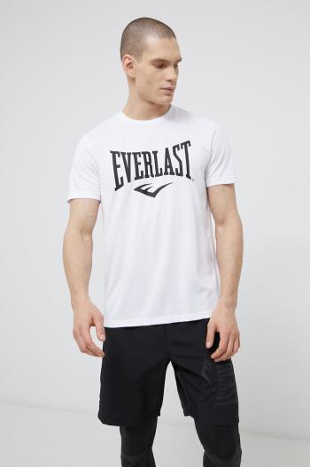 Tričko Everlast biela farba, s potlačou