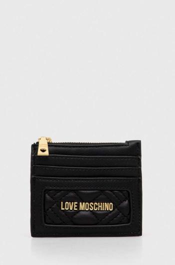 Peňaženka Love Moschino dámsky, čierna farba