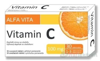 ALFA VITA Vitamin C 100 mg 30 tabliet
