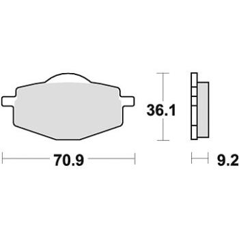 Braking brzdové doštičky (semi-metalická zmes SM1) (2 ks) M501 – 111 (M501-111)