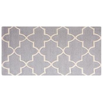 Sivý bavlnený koberec 80 × 150 cm SILVAN, 57824 (beliani_57824)