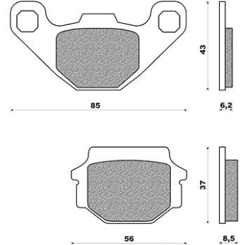 NEWFREN brzdové doštičky (zmes ROAD TOURING ORGANIC) (2 ks) M502 – 444 (M502-444)