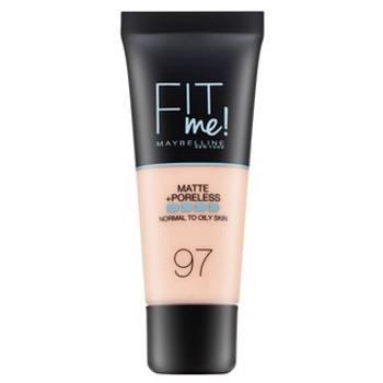 Maybelline Fit Me! Foundation Matte + Poreless 097 Natural Porcelain tekutý make-up so zmatňujúcim účinkom 30 ml