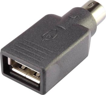 Renkforce USB / PS/2 myš adaptér [1x PS/2 zástrčka - 1x USB 2.0 zásuvka A]  čierna