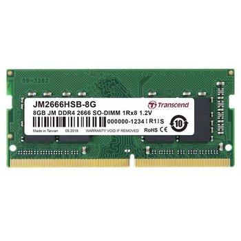 SODIMM DDR4 8GB 2666MHz TRANSCEND 1Rx8 1Gx8 CL19 1.2V JM2666HSB-8G