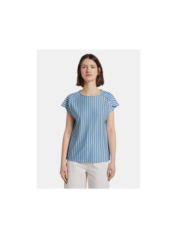 Modré dámske pruhované tričko Tom Tailor Denim