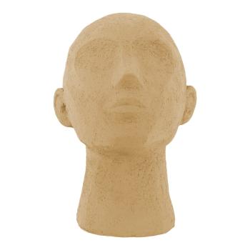 Pieskovohnedá dekoratívna soška PT LIVING Face Art, výška 22,8 cm