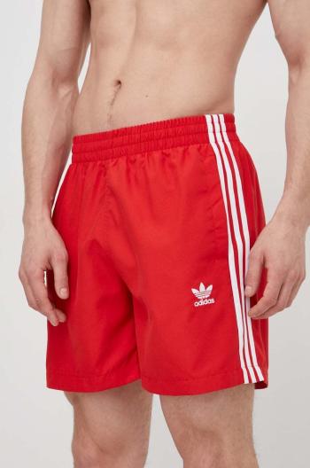 Plavkové šortky adidas Originals červená farba, IT8654