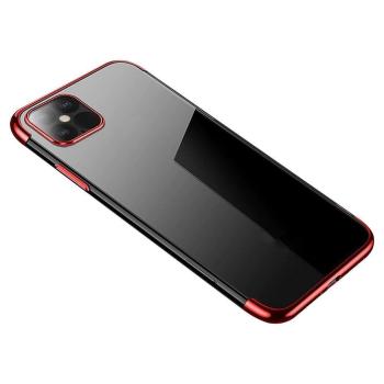 IZMAEL Apple iPhone 13 Pro Max Puzdro Clear Color s farebným lemom  KP12949 červená