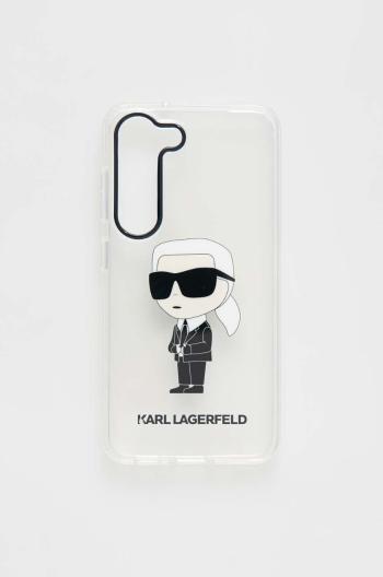 Puzdro na mobil Karl Lagerfeld Samsung Galaxy S23 priehľadná farba